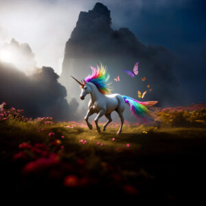 Rainbow Unicorns & Butterflies